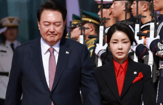 윤석열 대통령과 부인 김건희 여사. 연합뉴스
