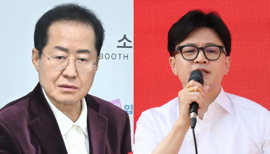 홍준표(왼쪽) 대구시장. 한동훈 국민의힘 대표. 연합뉴스·대구시 제공