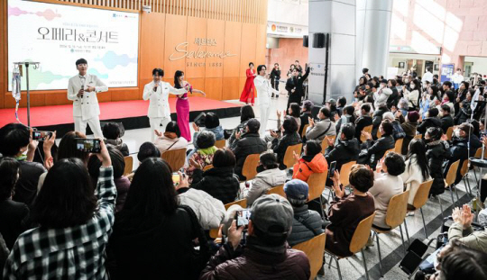 지난 10일 연대세브란스병원에서 열린 종근당 오페라 희망 이야기 오페라&콘서트 공연. 종근당 제공