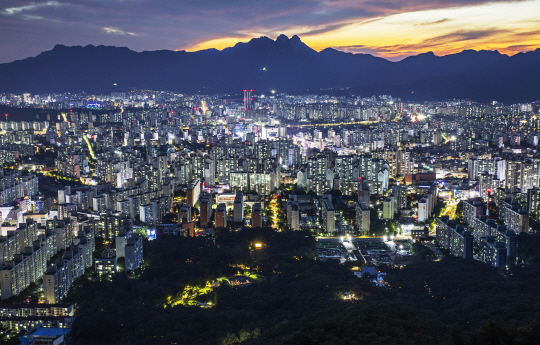 서울 노원구의 야경. 노원구청 제공