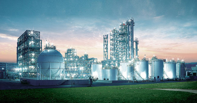 충남 서산시 대산읍 임해석유화학단지 대죽공단에 있는 KCC실리콘 공장. KCC실리콘 제공