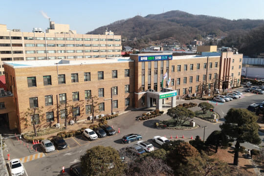 충북도청 전경.