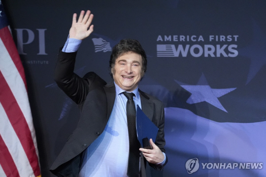 하비에르 밀레이 아르헨티나 대통령. AP 연합뉴스