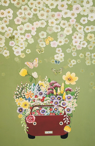 곽연주의 ‘환희’, 72×56㎝, 유화, 2024.