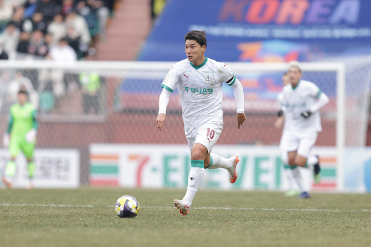 대전 하나시티즌의 주민규. 한국프로축구연맹 제공