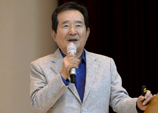 지난 2023년 전남대서 강연하는 정세균 전 총리. 뉴시스