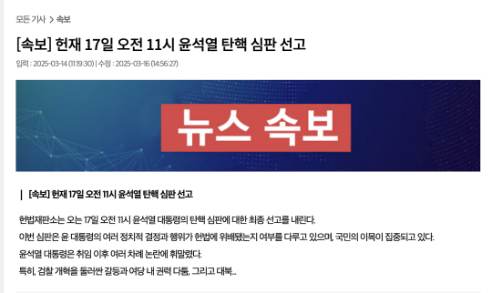 ‘가짜뉴스 생성기’ 사이트에서 만들어진 가짜뉴스 형태. 사이트 캡처.