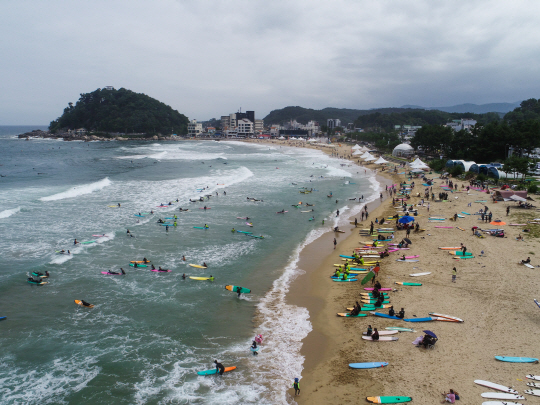 양양 죽도해변 전경. 양양군청 제공