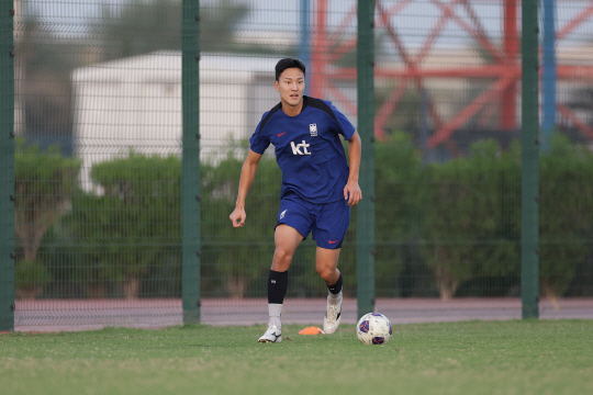 축구대표팀의 권경원. 대한축구협회 제공