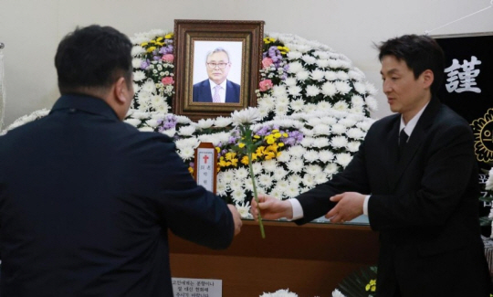 순직한 박현우 기장 빈소. 연합뉴스
