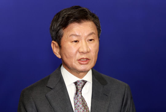 정몽규 대한축구협회장. 뉴시스