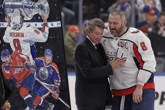 NHL 오베치킨, 통산 895골… ‘전설’ 그레츠키 기록 넘었다