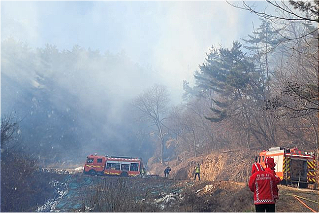 또 산불…이번엔 경남 진주서, 인근 마을까지 번져 ‘주민 대피령’