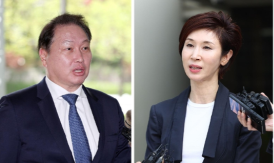 최태원 - 노소영, 2년만에 법정 대면… 4배가량 뛴 SK 주식 어떻게 나눌까