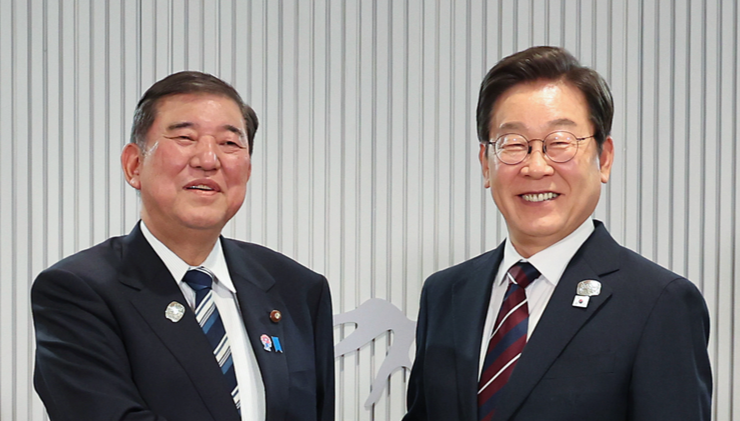 李대통령-이시바 정상회담… “日, 앞마당 같이 쓰는 이웃”